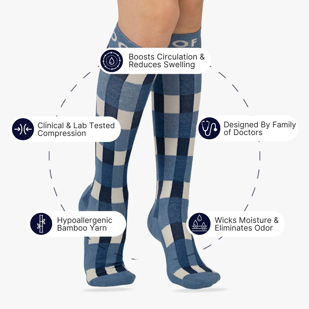 Checkmate Bamboo Compression Socks - Image 2