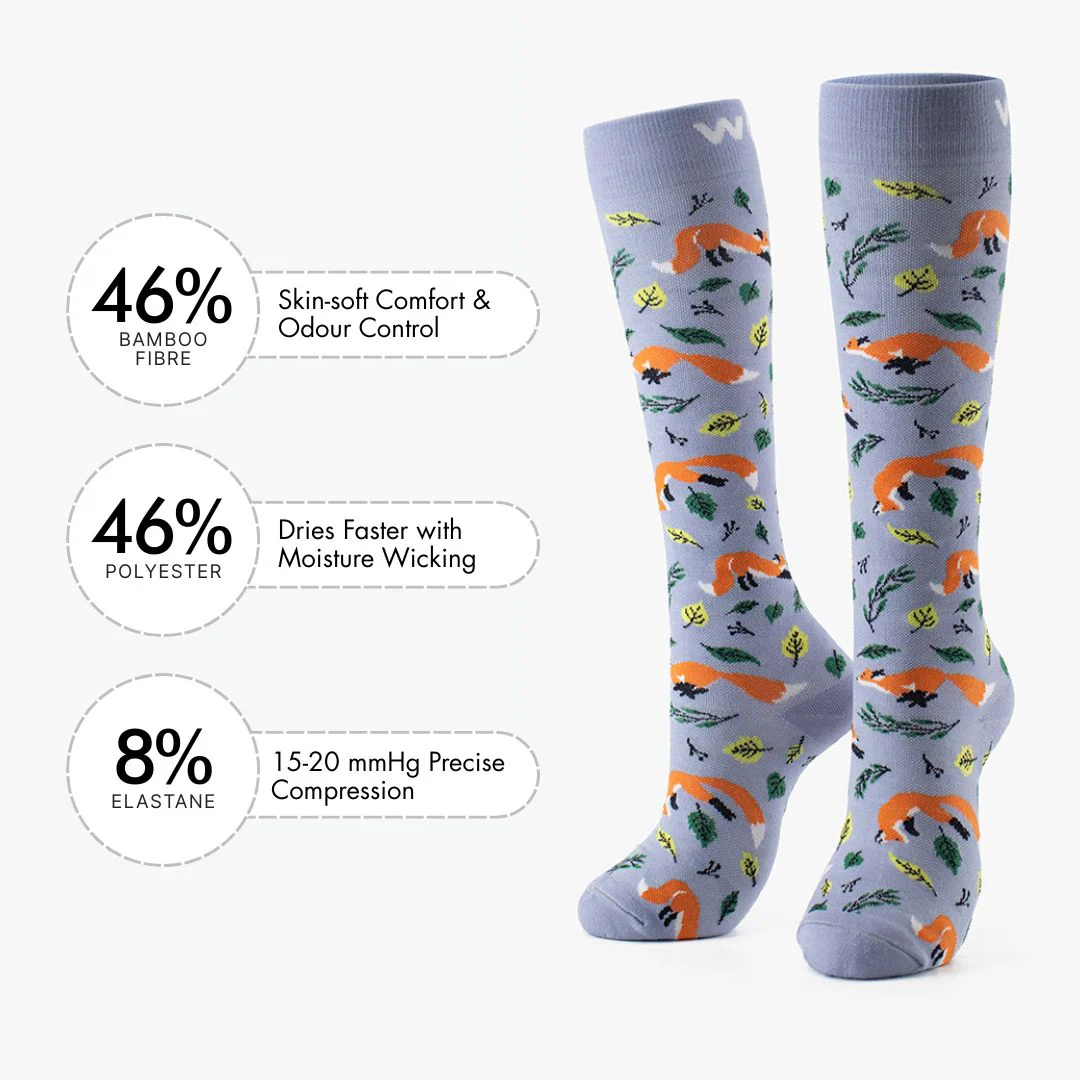 Fox Bamboo Compression Socks - Image 3