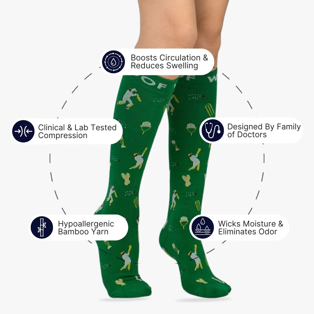 Hit for Six Bamboo Compression Socks - Image 2