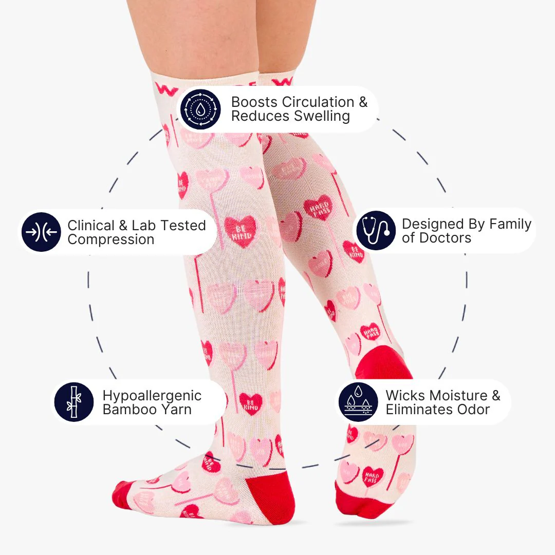 Sweetheart Bamboo Compression Socks - Image 2