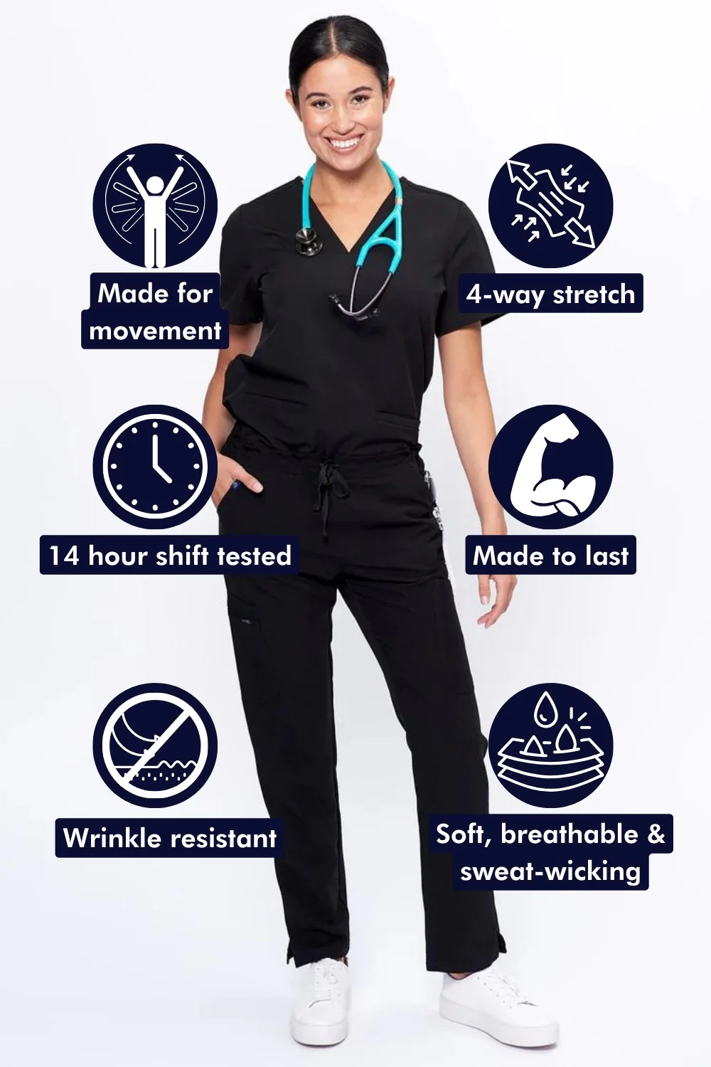 Women's 3-Pocket Scrub Top - Image 10