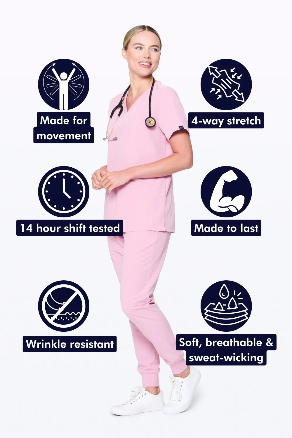 Women's 3-Pocket Scrub Top - Clearance Sale - Image 114
