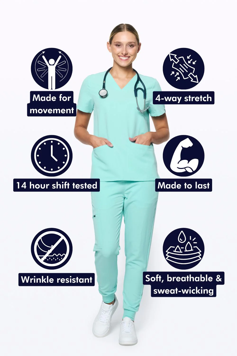 Women's 3-Pocket Scrub Top - Clearance Sale - Image 126