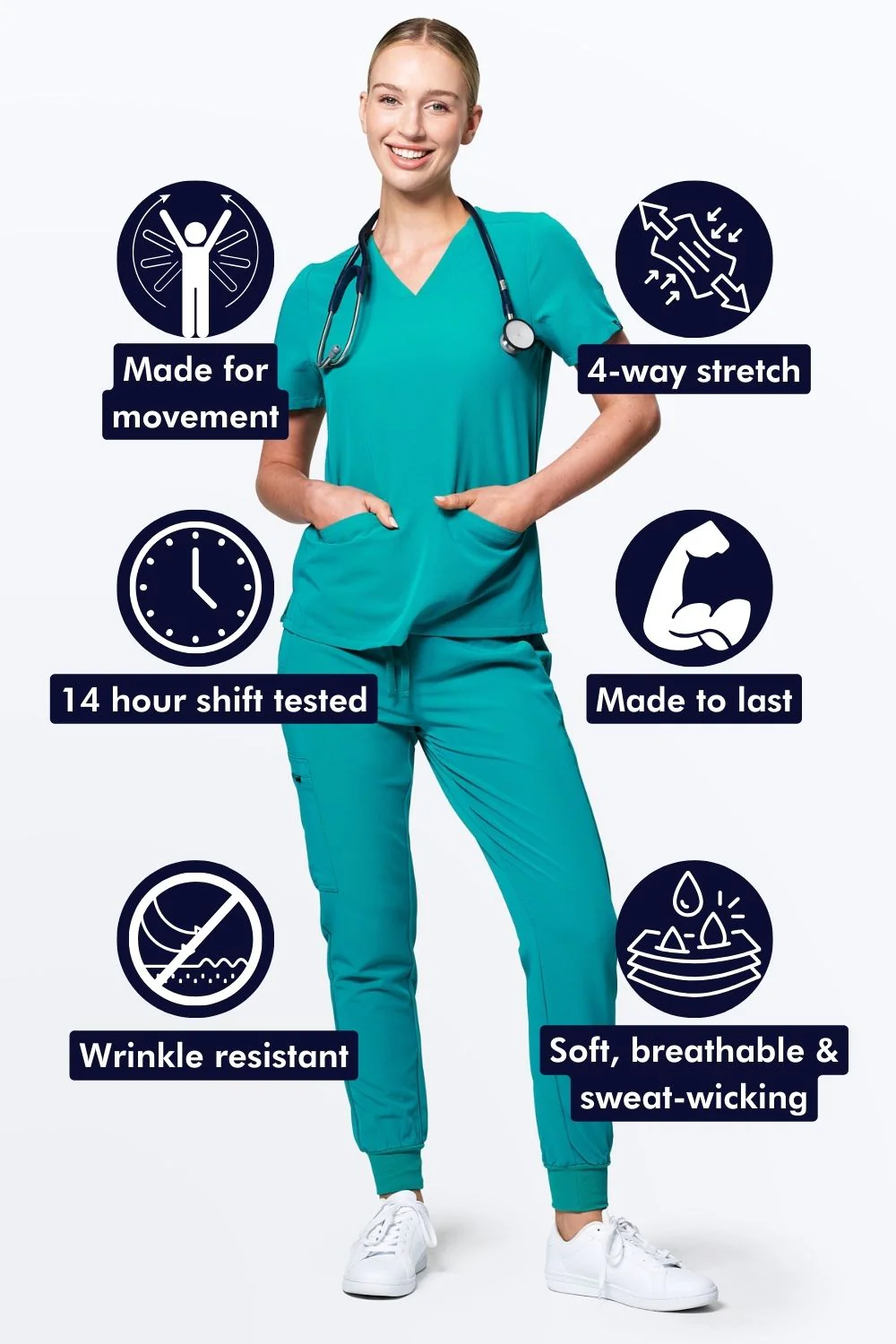 Women's 3-Pocket Scrub Top - Clearance Sale - Image 142