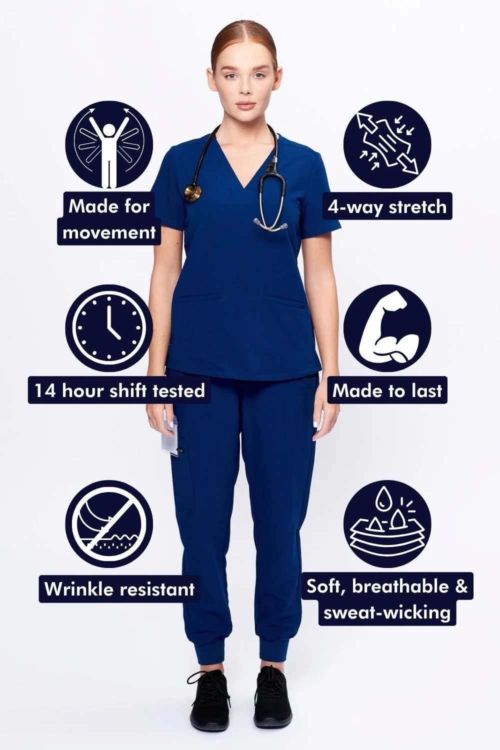 Women's 3-Pocket Scrub Top - Clearance Sale - Image 20