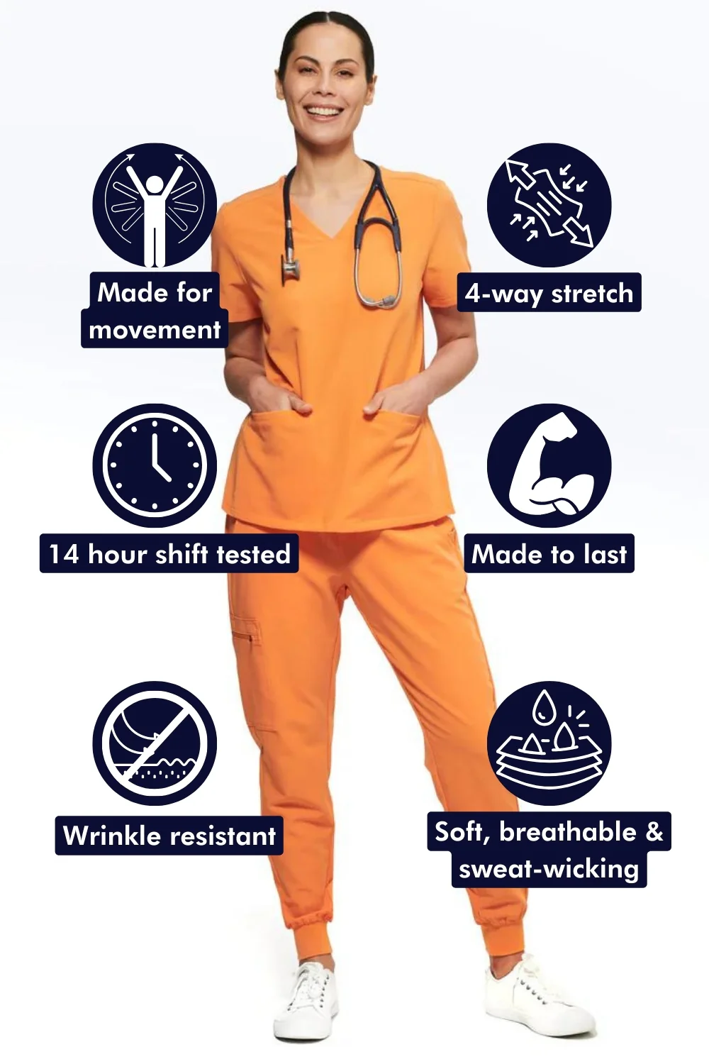 Women's 3-Pocket Scrub Top - Clearance Sale - Image 99